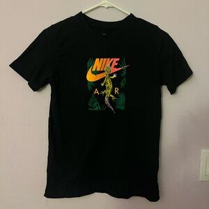 Nike Black Tee with Vibrant Graphic